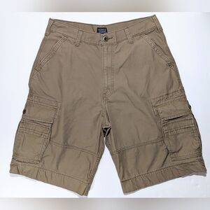 Levi's Cargo Shorts Men's Size 34 x 11.5, Outdoor Hiking Utility Brown Cotton
